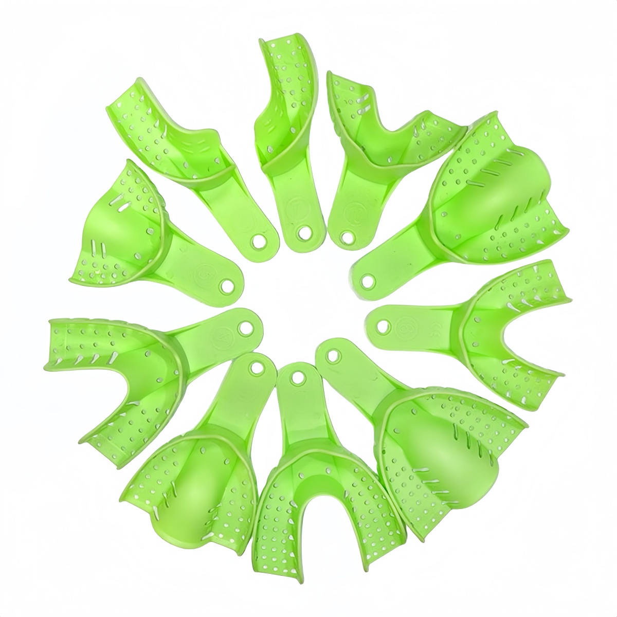 Teeth Whitening Trays - 10 개/대 Autoclavable 치과 플라스틱 인상