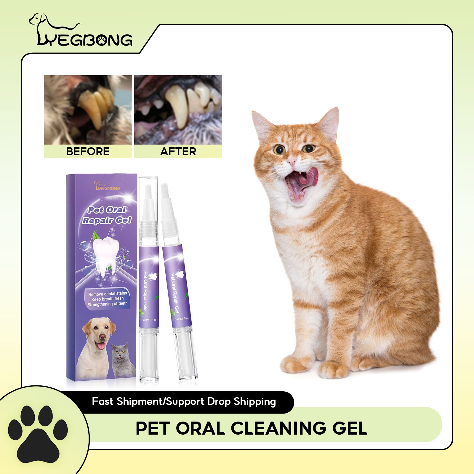 Teeth Whitening Gels - 애완 동물 구강 수리 젤 강아지