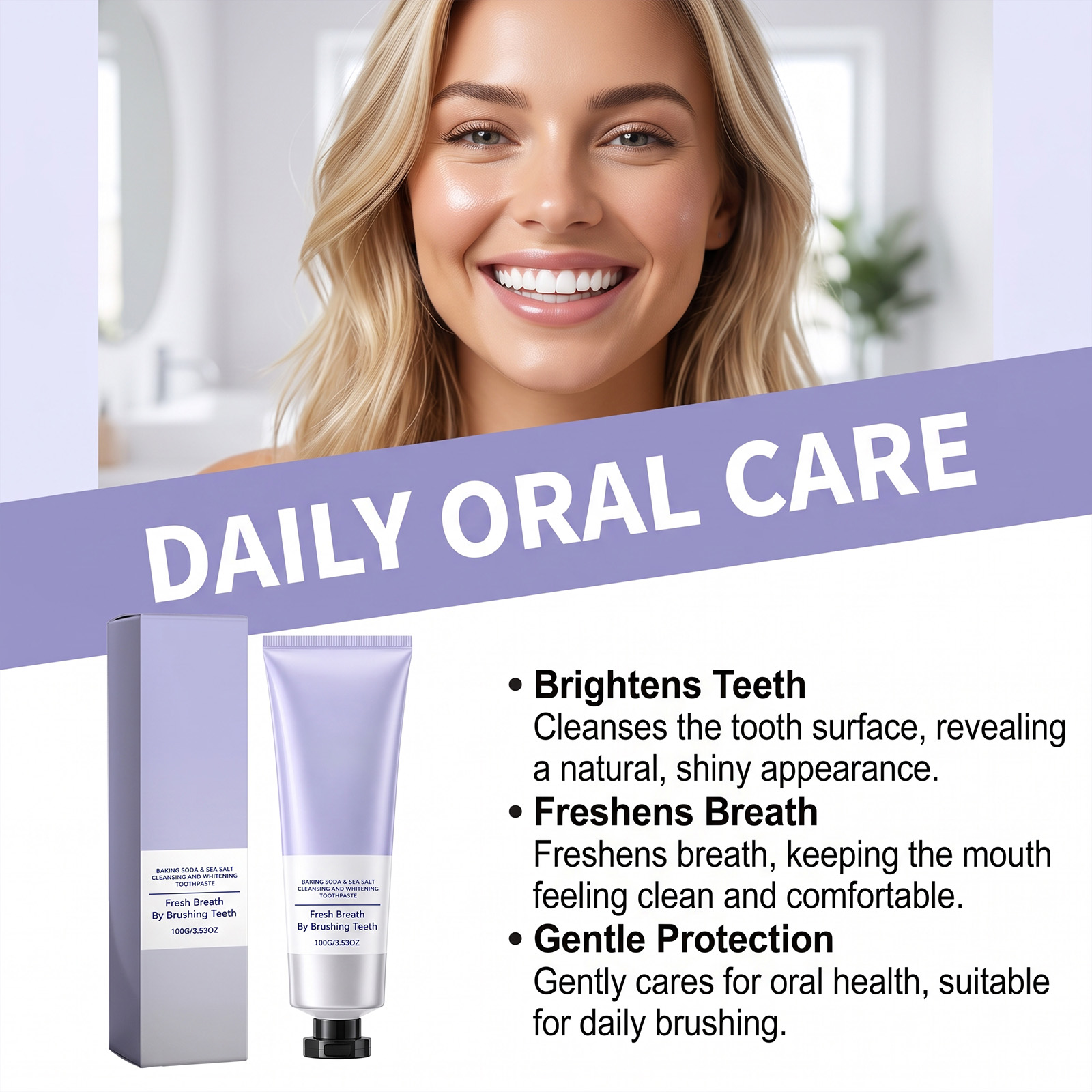 바다 소금 미백 치약 베이킹 소다 얼룩 제거 마일드 폴 - Teeth Whitening Baking Soda 리뷰 및 가격