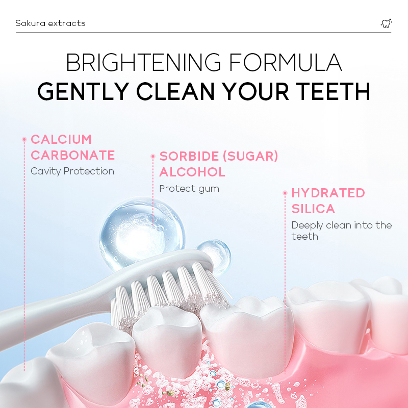 라이코우 일본 벚꽃 치약 미백 얼룩 제거 상쾌한 숨 치 - Teeth Whitening Japan 리뷰 및 가격