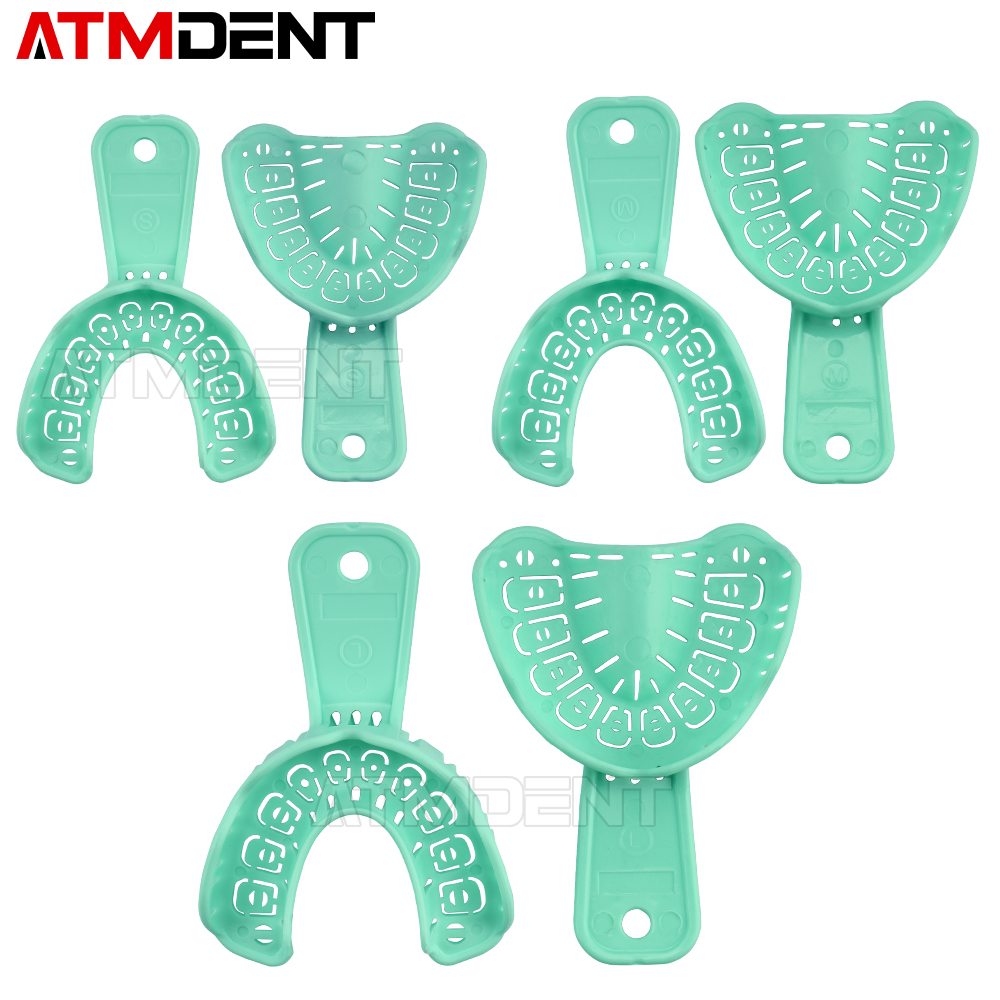 6 개/대 치과 인상 플라스틱 트레이 S/M/L 치과  - Teeth Whitening Trays 리뷰 및 가격