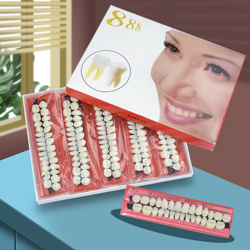 28 치아 치과 수지 틀니 세트 3D 그늘 가이드 색상 - Teeth Whitening Flash 리뷰 및 가격