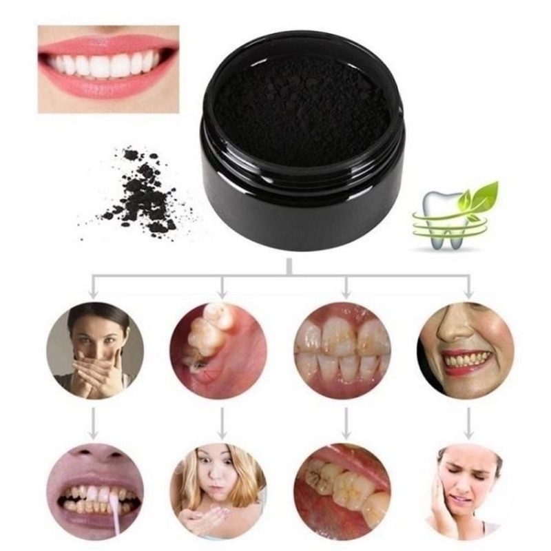 활성탄 치아 미백 파우더 1박스, 숯 치아 클리닝 파우 - Whitening Powder Activated 리뷰 및 가격