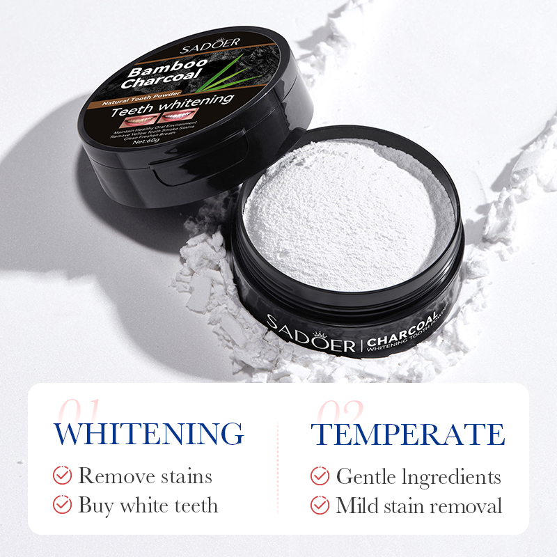 대나무 숯 활성탄 미백 치약, 상쾌한 숨결, 누런 치아 - Whitening Powder Activated 리뷰 및 가격