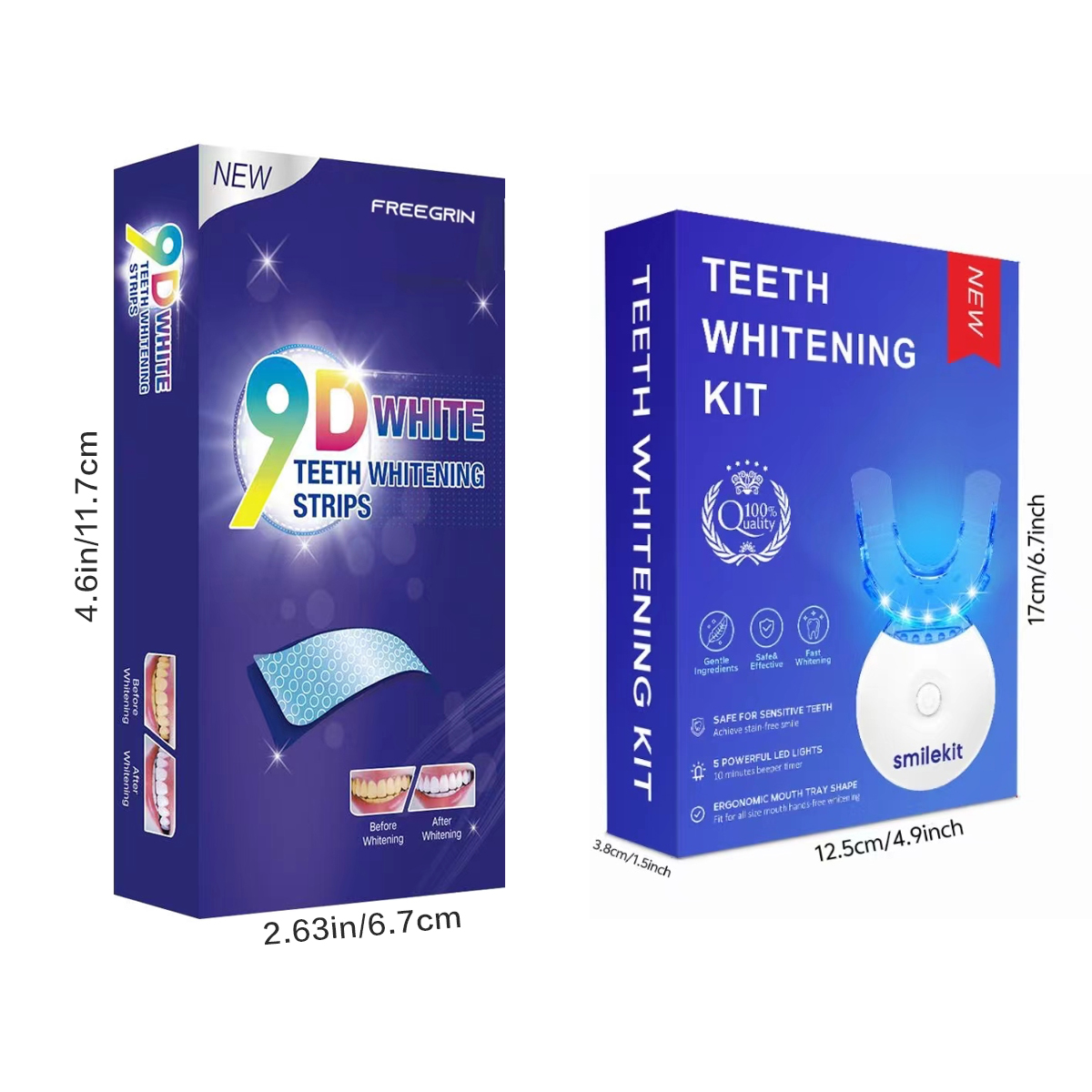 치아 미백 키트 - LED 조명 치아 미백제 5개, 마 - Teeth Whitening Gels 리뷰 및 가격