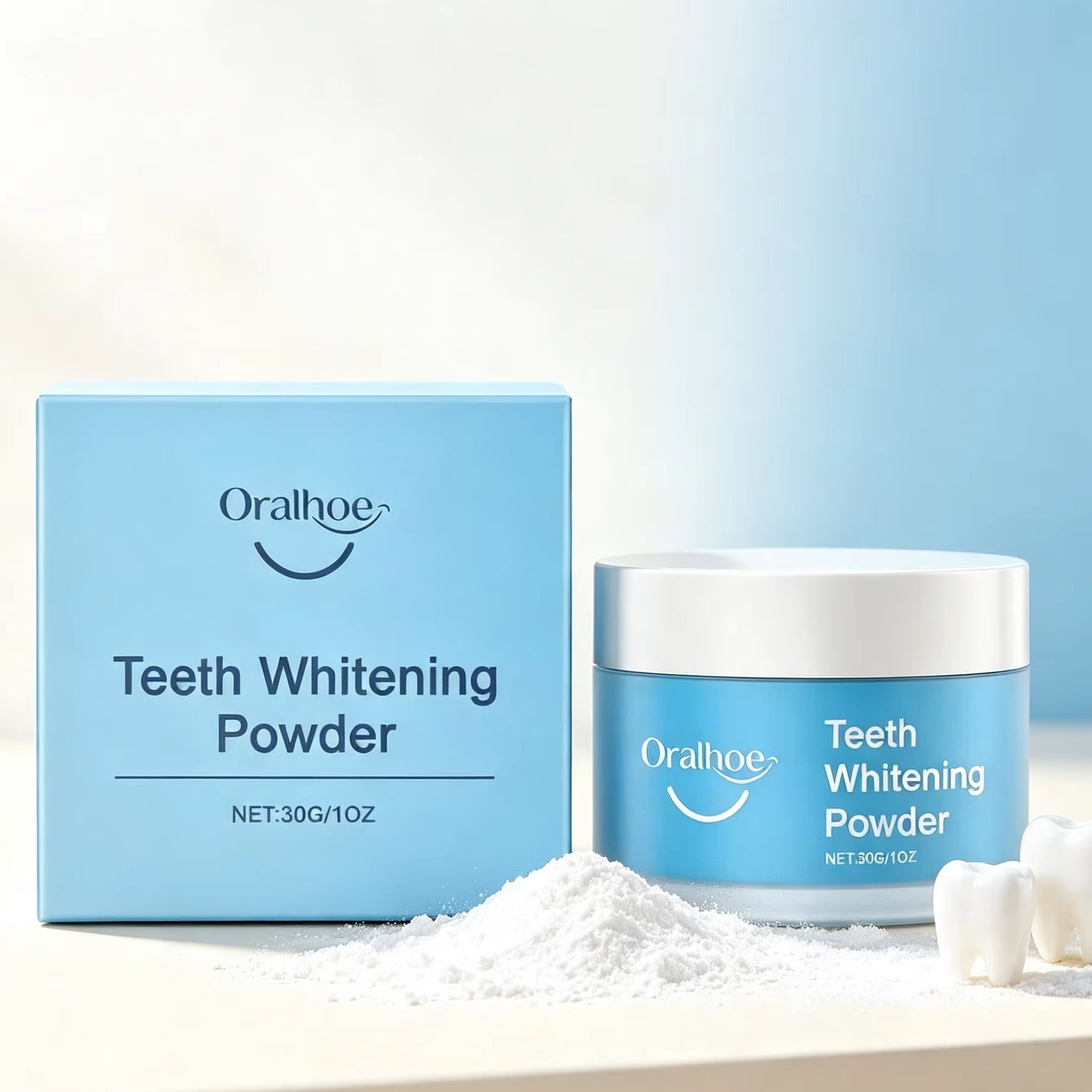 오랄호 치아 미백 파우더, 치아 얼룩 제거, 딥 클리닝 - Teeth Whitening Flash 리뷰 및 가격