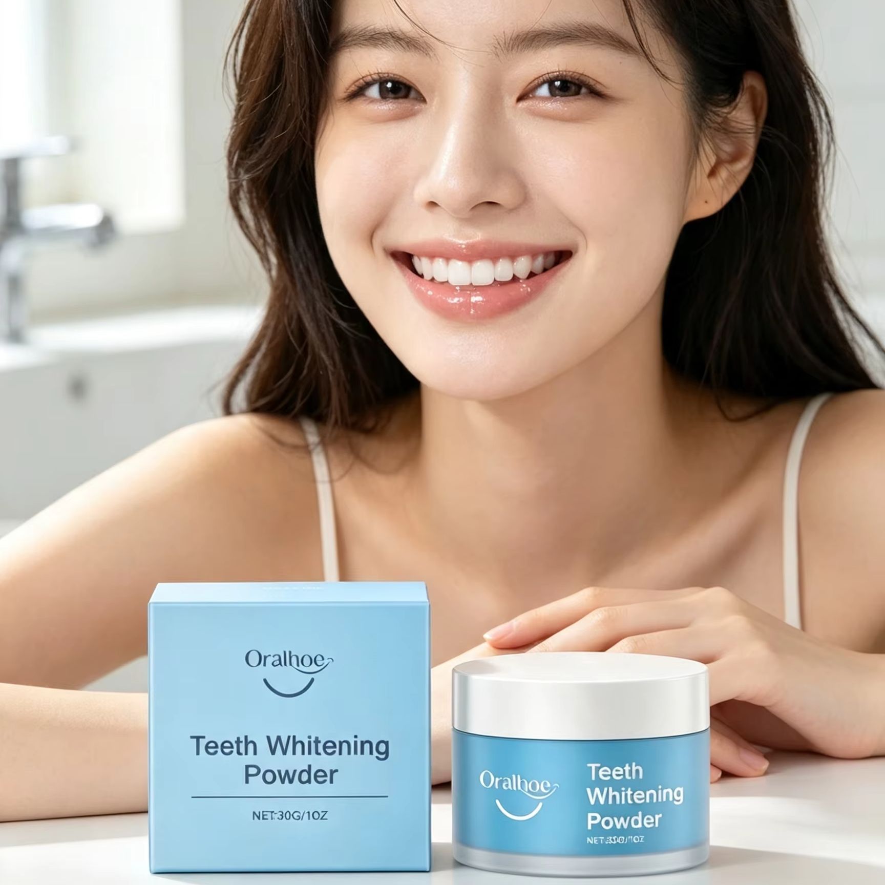 오랄호 치아 미백 파우더, 치아 얼룩 제거, 딥 클리닝 - Teeth Whitening Flash 리뷰 및 가격