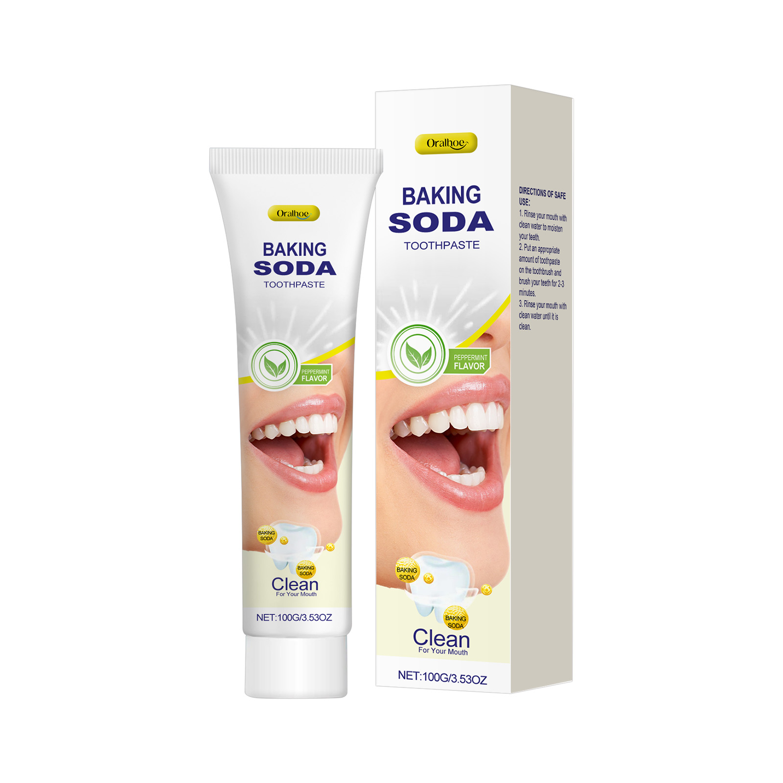 베이킹 소다 치약 딥 클렌징 화이트닝 치아 얼룩 제거  - Teeth Whitening Baking Soda 리뷰 및 가격