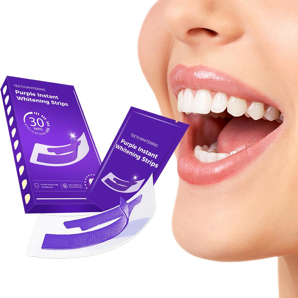 42쌍 보라색 치아 미백 스트립 V34 치아 색상 교정 - Teeth Whitening Crest 리뷰 및 가격