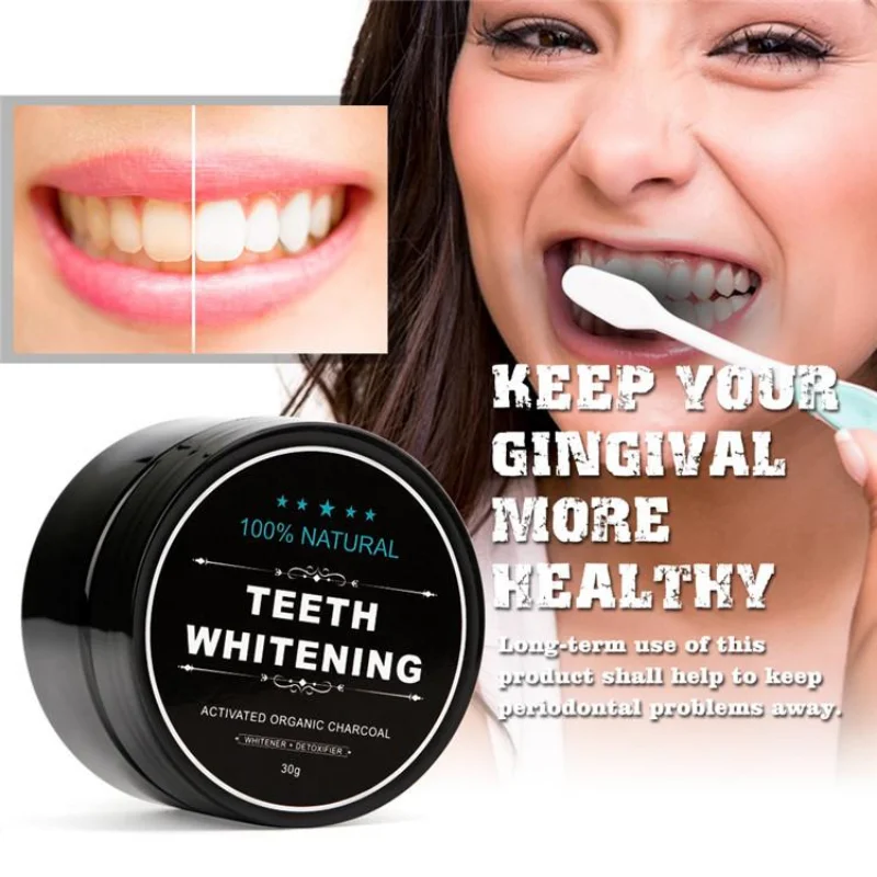 식품 등급 치아 분말 숯 치아 미백 제품 활성탄으로 치 - Whitening Powder Activated 리뷰 및 가격