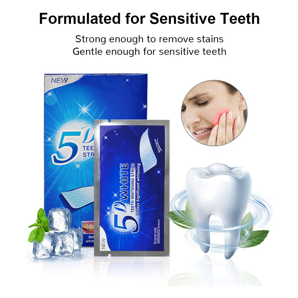5D 화이트 치아 미백 스트립 미백 젤 화이트 스트립  - Teeth Whitening Gels 리뷰 및 가격